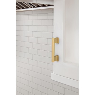 Champagne Bronze Modern Cabinet Pull with Mounting Hardware