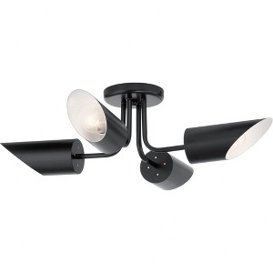 Trentino 4 Light Semi Flush Black - 1 of 2