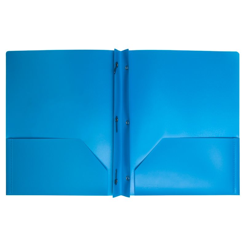 2 Pocket Plastic Folder with Prong Fasteners - Yoobi™, 3 of 7