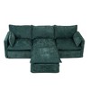 93" Modular L-Shaped Sectional Sofa with Movable Ottoman, 4-Seater - 4 of 4