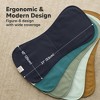 KeaBabies 5pk Organic Quin Baby Burp Cloths for Boys, Girls, Large Absorbent Cotton Burping Cloths for Babies, Newborns - 3 of 4