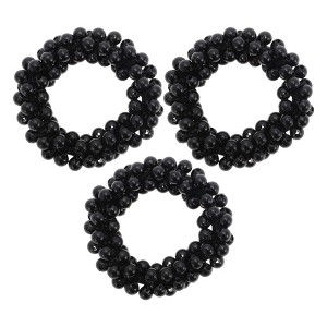 Unique Bargains Fashion Faux Pearls Hair Elastic Band 3 Pcs - 1 of 4