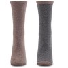 MeMoi Women's 2 Pair Pack Cashmere Blend Crew Socks - 2 of 3