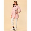 INSPIRE CHIC Women's Stand Collar Double Breasted Slant Pockets Trendy Outwear Winter Coat - 3 of 4