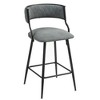 NicBex 26" PU Bar Stools Set of 2 with Footrest,Island Chairs with Powder-Coated Base,Counter Height Bar Stools,Stool Chair for Home,Pub - 2 of 4