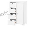 GDFStudio Lior Modern 22" Bathroom Storage Cabinet with Adjustable Shelve and 4 Drawers - 4 of 4