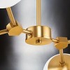 Urban Ambiance Luxury Minimalist Indoor Chandelier,  12''H x 16-1/2"W x 26-1/4''D,  Brushed Bronze Finish, UHP4621 - 4 of 4