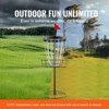 VEVOR Disc Golf Basket, 24-Chains Portable Disc Golf Target Hole, Heavy Duty Steel Practice Disc Golf Target, Disc Golf Basket Stand, Black - 3 of 4