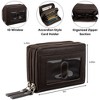 Alpine Swiss Womens Accordion Organizer Wallet Leather Credit Card Case ID - 3 of 4