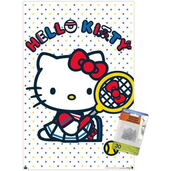 Trends International Hello Kitty and Friends: 21 Sports - Kitty Tennis Unframed Wall Poster Prints
