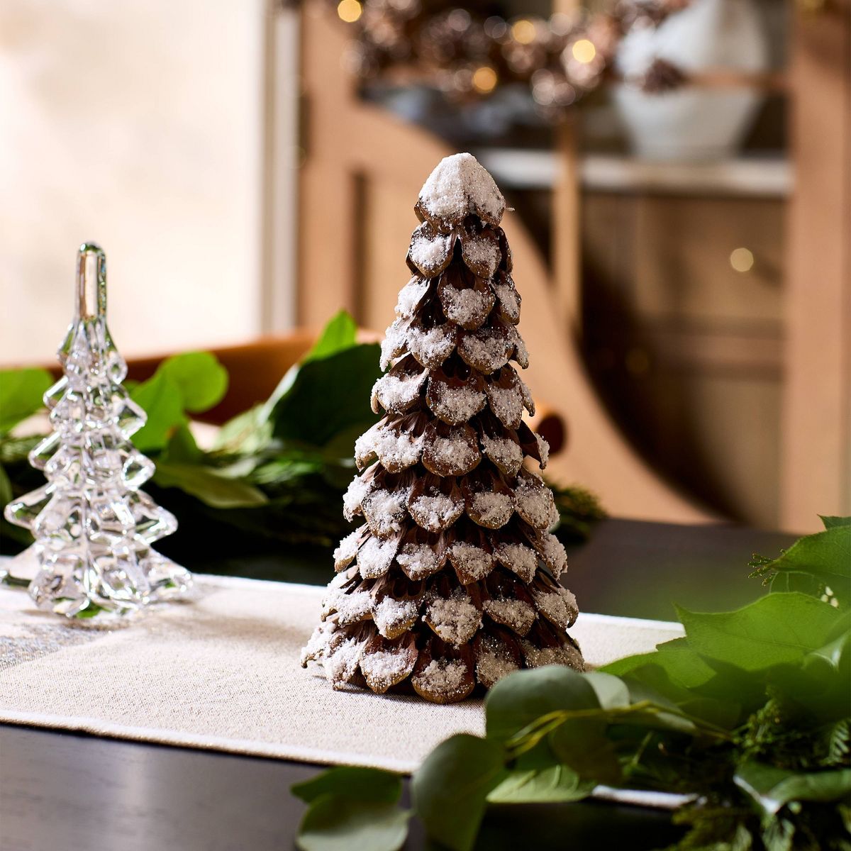 Heavy Flocked Pinecone Christmas Tree - Threshold™ - thumbnail 3