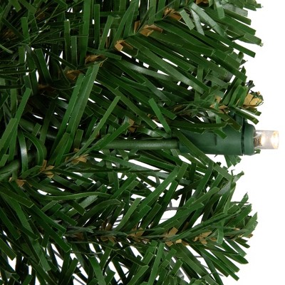 6-Foot Green Pine Cactus Christmas Tree with Clear LED Lights