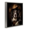 Stupell Industries Cowboy Sheriff Dog Black Framed Floater Canvas Wall Art - 3 of 4