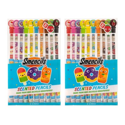 Scentco 20pk Scented #2 Smencils: Multicolored School Supplies for Kids, Art & Stationery, 2.05mm Point, Ages 4+