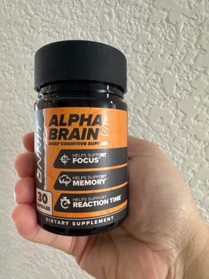 thumbnail image 2 of Onnit Alpha Brain Memory & Focus Supplement | 90 Capsules | Gluten-Free, Non-GMO | Exp 2027 2 of 3