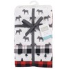 Hudson Baby Infant Boy Cotton Flannel Receiving Blankets, Moose 8-Piece, One Size - 2 of 2
