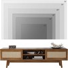 SEVOBAL TV Stands and Consoles Modern TV Stand with Ample Storage and Cable Management, Ideal for Living Room Entertainment, Beige, 65"*15.6"*18" - 4 of 4