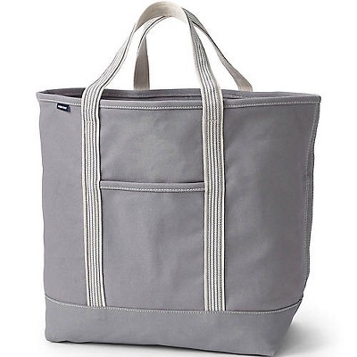 Lands' End Open Top Canvas Tote Bag