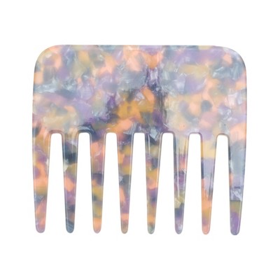 Unique Bargains Portable Marble Wide Tooth Comb 1 Pc