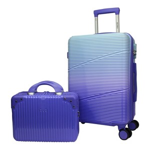 World Traveler Highways 2-Piece Hardside Carry-On Spinner Luggage Set - 1 of 4