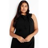 Women's Plus Size Karter Bow Dress - black | CITY CHIC - 4 of 4