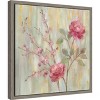 Amanti Art Contemporary Chinoiserie (Roses) by Silvia Vassileva Canvas Wall Art Print Framed 16 x 16-in. - 2 of 4