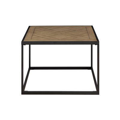 NicBex Contemporary Coffee Table Rectangle/Square Parquet Wood Top Modern Design, Easy Assembly for Living Room or Office