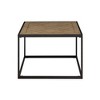 Okak Contemporary Rectangle/Square Coffee Table with Parquet Top Modern Decorative Design, Easy Assembly, Ideal for Living Room or Office - 2 of 4