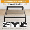 Low-Profile Full-Size Metal Bed Frame, 800 Lbs Support, Reinforced Slats, Noise-Free, No Box Spring Needed, Easy Assembly - 4 of 4