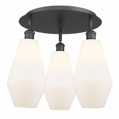 Cindyrella - 3 Light Flush Mount In Industrial Style-14.5 Inches Tall and 18.75 Inches Wide