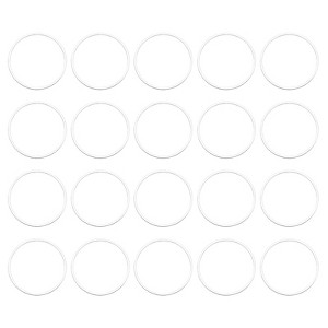 Unique Bargains DIY Craft Brass Hollow Round Jewelry Connecting O-Rings 50 Pcs - 1 of 4