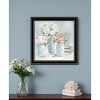 HomeRoots Pastel Peonies Pretties Black Framed Print Wall Art - 2 of 4