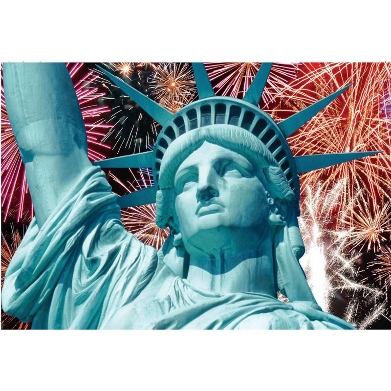 TDC Games World's Smallest Jigsaw Puzzle - Lady Liberty - Measures 4 x 6 inches when assembled - Includes Tweezers, 3 of 10
