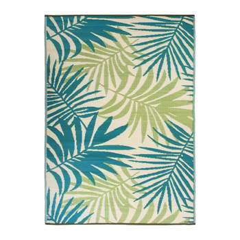 World Rug Gallery Floral Modern Reversible Plastic Indoor and Outdoor Rugs