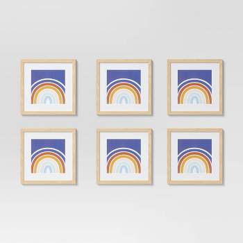 (Set of 6) 11" x 11" Matted to 8" x 8" Frame Set - Room Essentials™