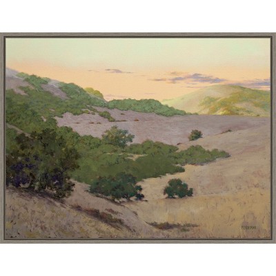 Amanti Art San Juan Bautista Hills by Ed Penniman Canvas Wall Art Print Framed 24 x 18-in.