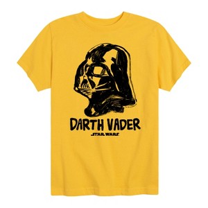 Boys' - Star Wars - Sketch Darth Vader Short Sleeve Graphic T-Shirt - 1 of 4