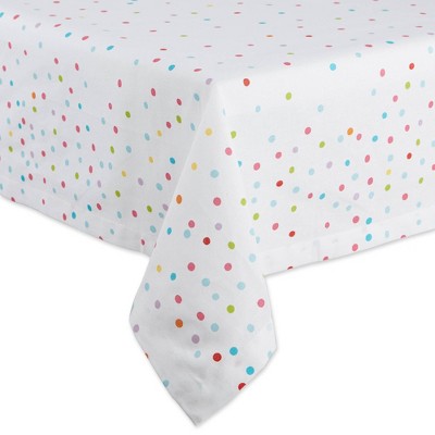 70" Cotton Confetti Toss Round Kitchen Tablecloth - Design Imports