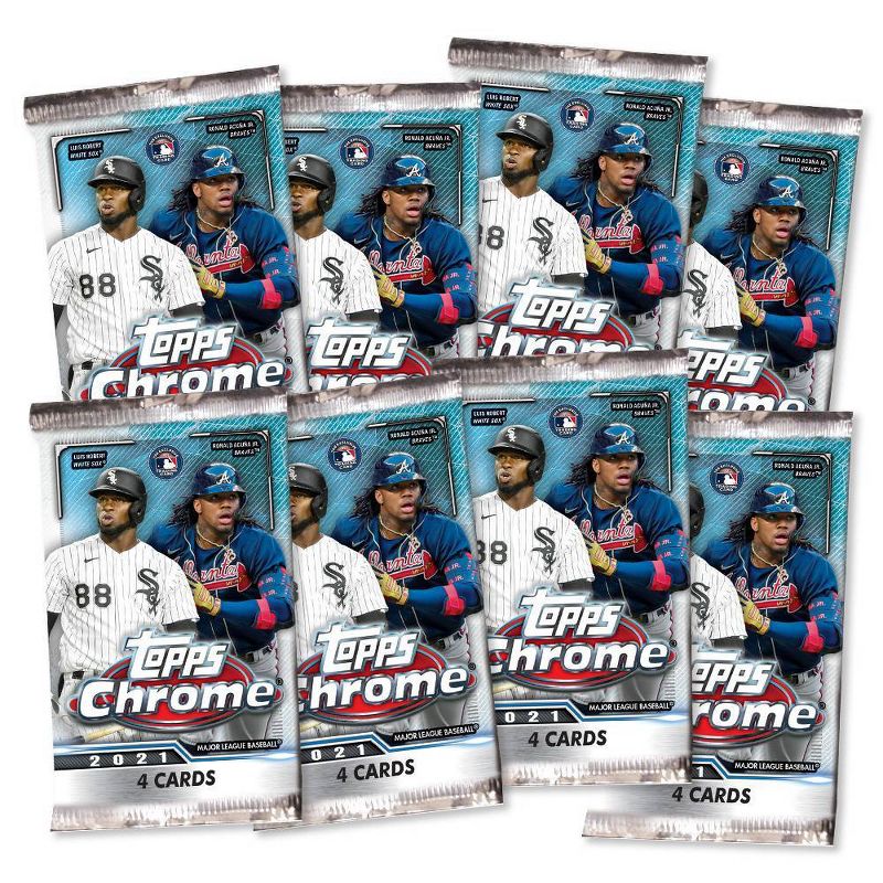 2021 Topps MLB Chrome Baseball Trading Card Blaster Box, 3 of 4