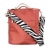 Wrapables Wide Adjustable Crossbody Handbag Strap, Women's Replacement Bag Strap for Purses, White Zebra Print - 4 of 4