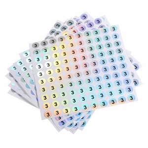 Unique Bargains Office Home Warehouse Self-Adhesive Reflective Sticker 10 Sheets - 1 of 4