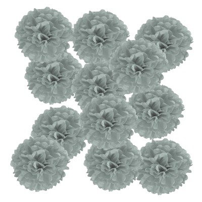 Unique Bargains Birthday Bachelorette Wedding Party Paper Pom Poms Flower Ball Kit 12 Pcs