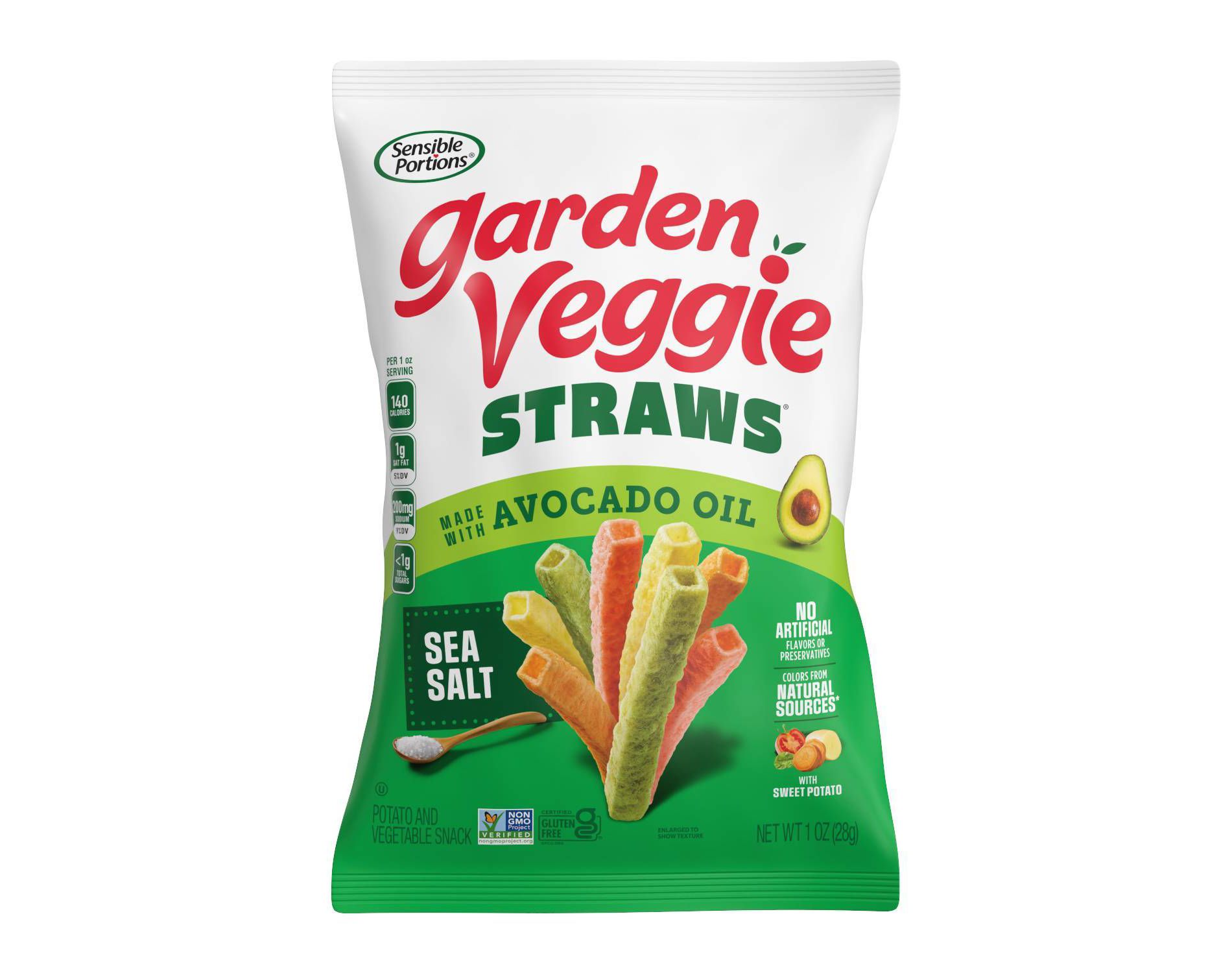 Sensible Portions Garden Veggie Straws with Avocado Oil Sea Salt - 1oz
