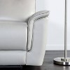 HOMES: Inside + Out Bisous 85.8" Sofa Leatherette with Manual Side Lever Recliner and Flared Padded Arms Taupe - image 4 of 4