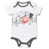 Disney Classics Mickey Mouse Winnie the Pooh Baby Hoodie Bodysuit and Pants 3 Piece Outfit Set Newborn to Infant - 3 of 4
