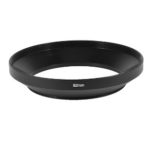 Unique Bargains Aluminum Wide Angle Thread Screw-in Mount Camera Lens Hood 82mm Black 1 Pc - 1 of 4