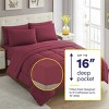 Hub Styler Twin Luxurious Microfiber Bed Sheets - 2 of 4