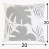 Kumasinova 20" Square Autumn Leaf Couch Pillows,Polyester Velvet Down Pillow with Hidden Zipper,Soft Decorative Pillows for Bed&Couch - 2 of 4