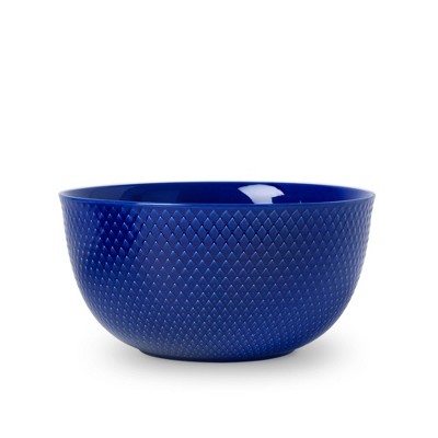 DANMARK LYNGBY Color Serving Bowl, Handmade Porcelain - Dishwasher Safe, Classic Rhombe Pattern, Mix and Match Collection