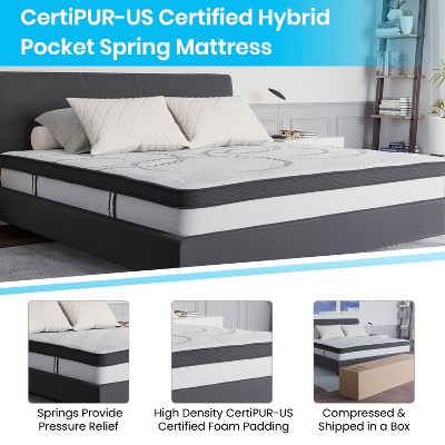 King 10 Inch Hybrid Pocket Spring Mattress
